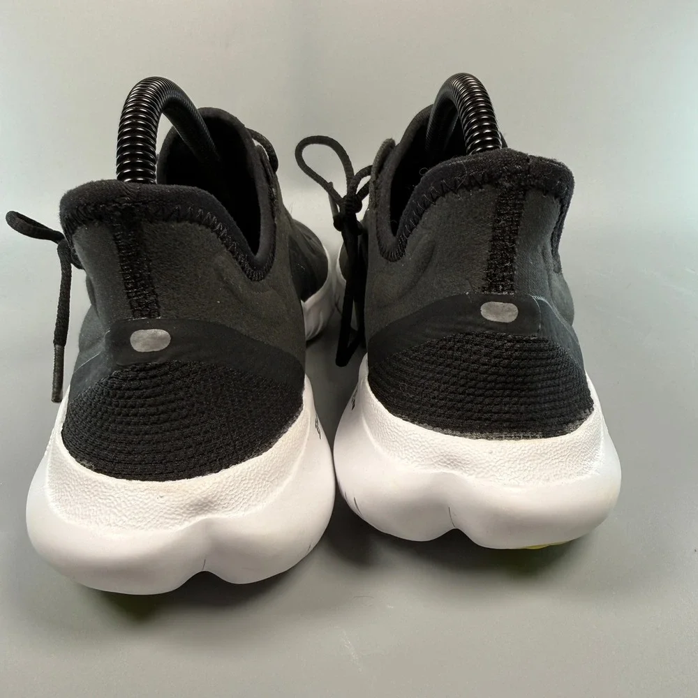 Nike Free RN 5.0 Womens Size 9 Running Shoes Volt Black White Lace Train Sneaker - Picture 5 of 16